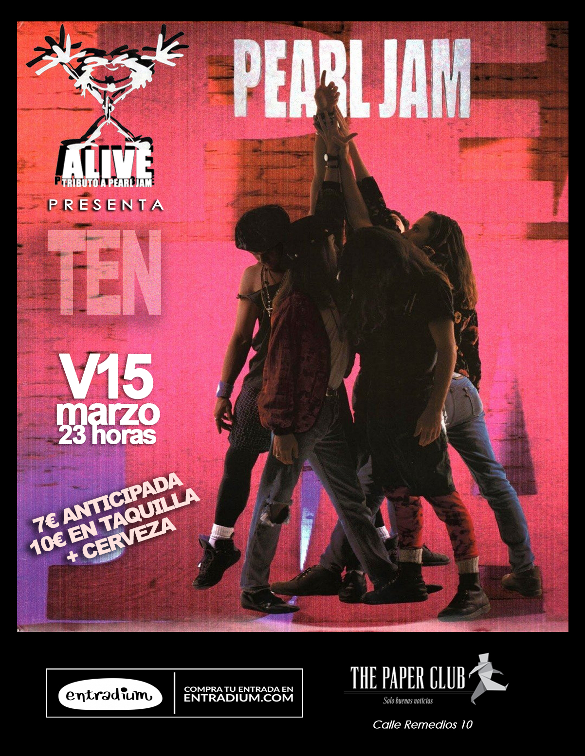 Alive (Tributo a Pearl Jam) presenta ‘TEN’